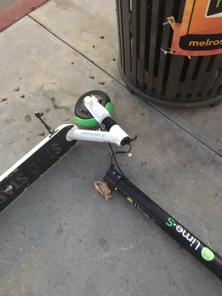 electric scooter broken