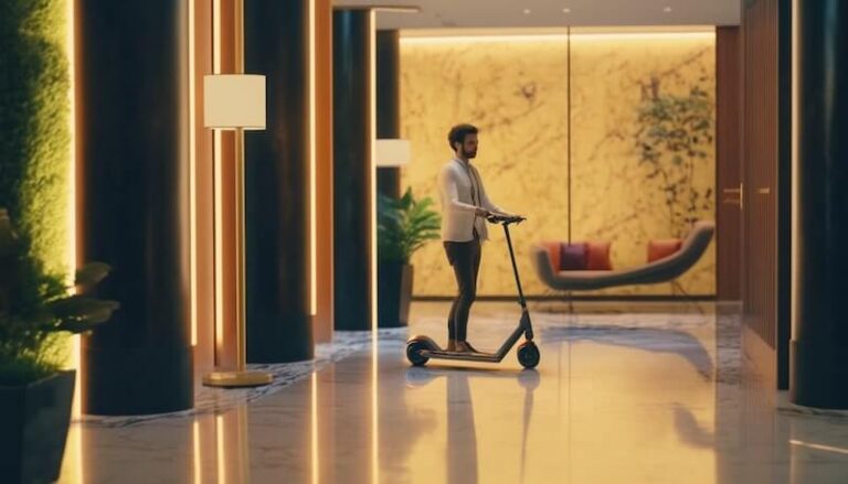 Can I bring an electric scooter inside a hotel